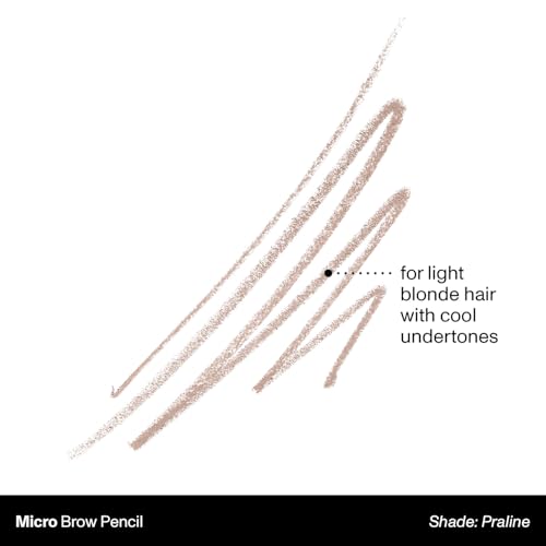 Morphe Micro Dual Eyebrow Pencil - Dual-Ended Brow Pencil Featuring a Retractable, Ultra-Precise, Pointed Tip - Richly Pigmented, Smooth-Gliding, Long-Lasting Wax Formula - Almond (0.003 oz)