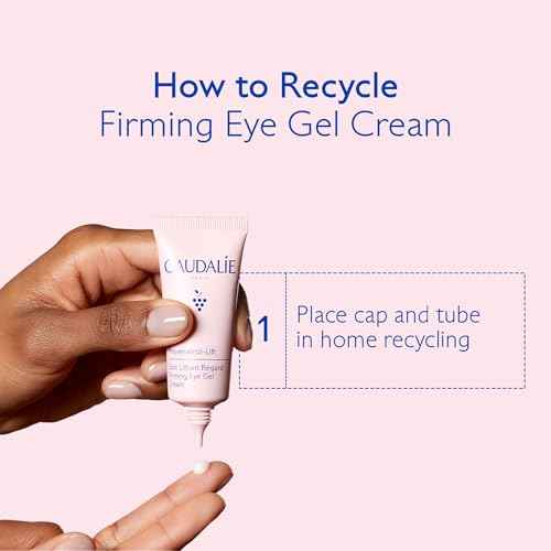 Caudalie Resveratrol-Lift Firming Depuffing Eye Gel Cream with Peptides, Hyaluronic Acid, and Vegan Collagen I - 15 mL