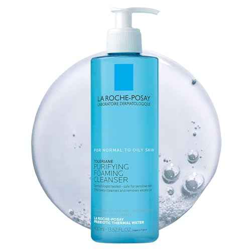 La Roche-Posay Toleriane Purifying Foaming Facial Cleanser, Oil Free Face Wash for Women & Men with Niacinamide + Ceramides, Pore Cleanser Safe For Sensitive Skin, Won¡¯t Dry Out Skin, Soap Free