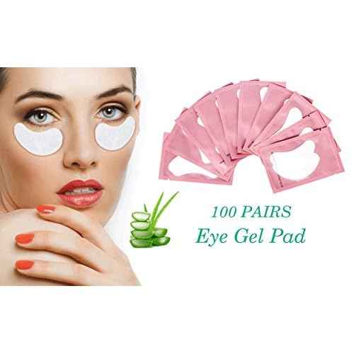 100 Pairs Set Gel pads for eyelash extensions, Comfy and Cool Under Eye Pads for Eyelash Extensions Eye Patches Beauty Tool