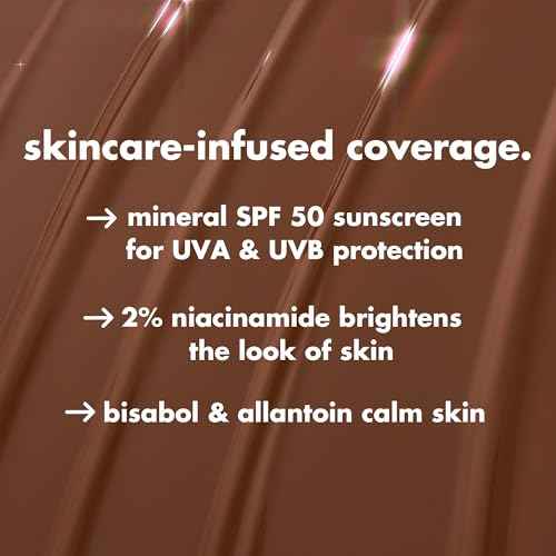 e.l.f. Halo Glow Skin Tint SPF 50, Tinted Moisturizer For Light, Buildable Coverage, Creates A Natural Glow, Vegan & Cruelty-Free, 4 Light Neutral