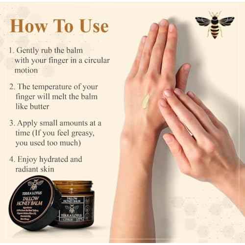 Organic Grass-Fed Beef Tallow Balm with Raw Honey - Moisturizing Cream for Soft, Smooth Skin - Handmade All-Natural Moisturizer (2 Oz, Unscented)