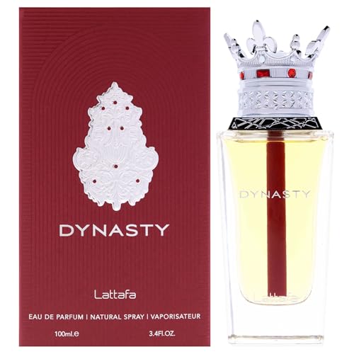 Lattafa Dynasty ? Fresh, Spicy, Woody, Aromatic ? Eau de Parfum Spray Long-Lasting Fragrance for Unisex, 3.4 Ounce / 100 ml