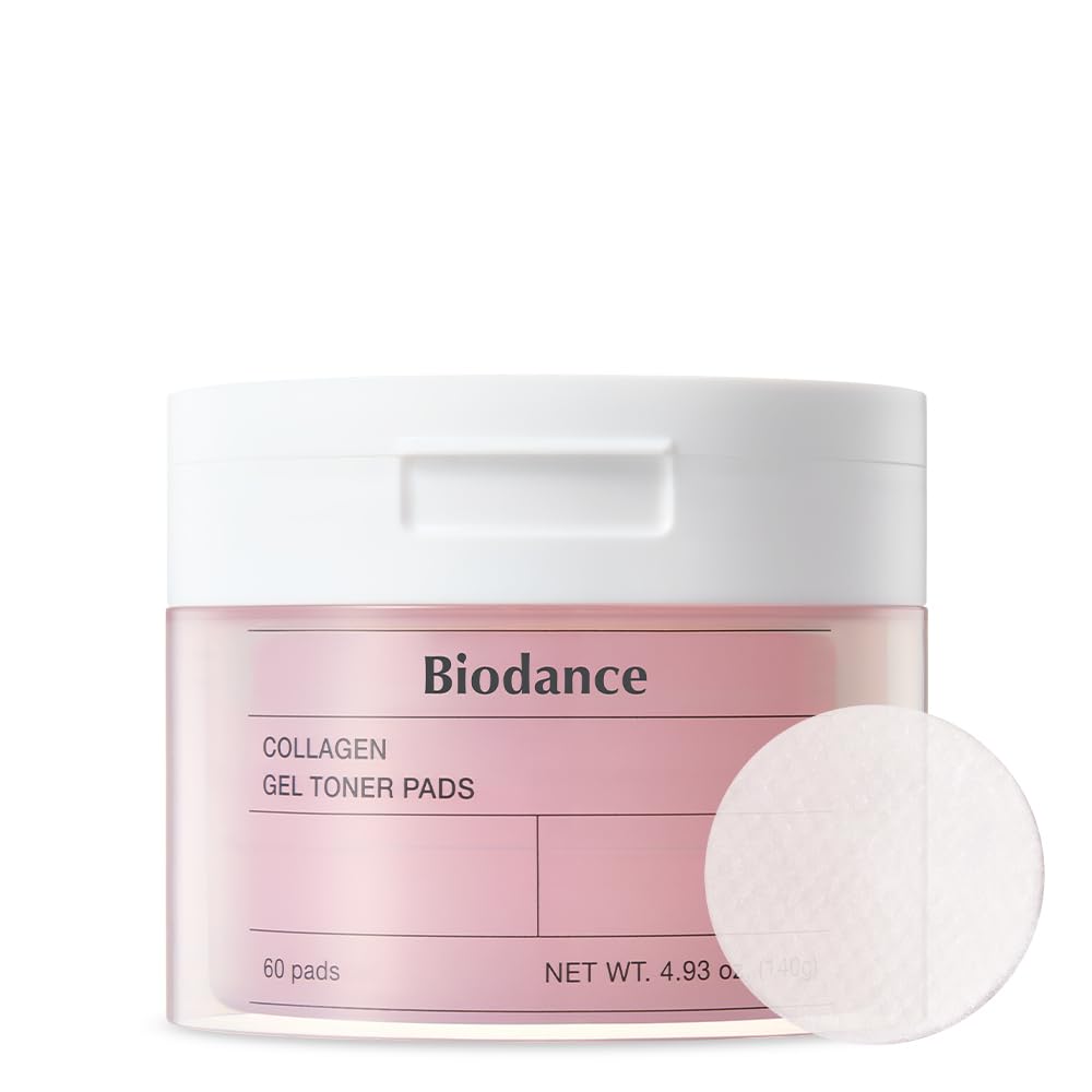 Biodance Collagen Gel Toner Pads | Pore Perfecting, Improving Elasticity, Korean Toner Pads for Sensitive Skin | 4.93 fl.oz.(140g), 60Pads