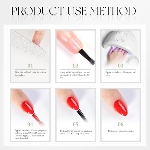 Double Rhythm 15ML Gel Nail Polish Pure Sheer Same Color Same Bottle Soak Off Gel Polish Art Manicure Salon DIY at Home for Women (White-A1093)