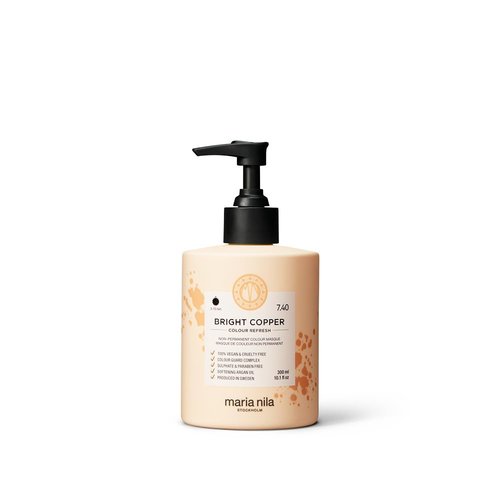 Maria Nila Color Refresh - Bright Copper Hair Mask | 100% Vegan & Sulfate-Free Semi-Permanent Pigment