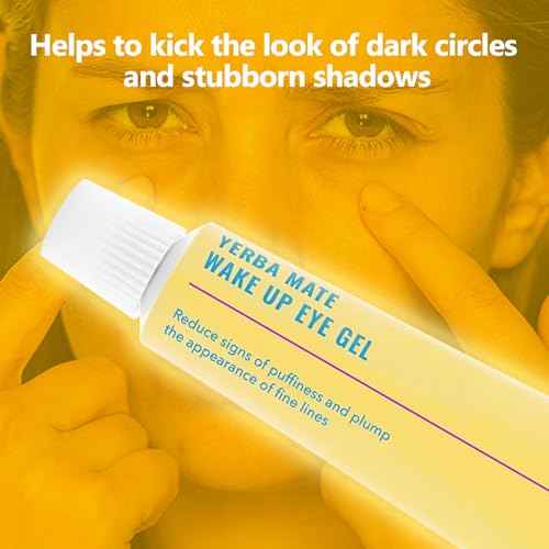 Wake up Eye Gel,Brightening Caffeine Eye Cream for Dark Circles to Hydrate, Minimize Puffiness,0.5 Fl Oz