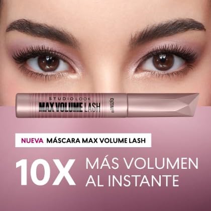 Studio Look Max Volume Lash Mascara - Waterproof Formula for Dramatic Volume | Black 8g / 0.28 oz.
