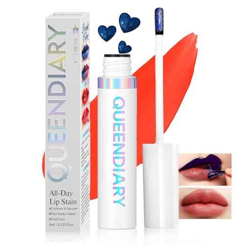 Lip Stain Peel off, Peel Off Lip Stain - Long Lasting Waterproof for Women, Non-stick Cup Lipstick Peel Off Highly Pigmented Not Faded Smudge-proof Liptint. (05 Darling Stain)