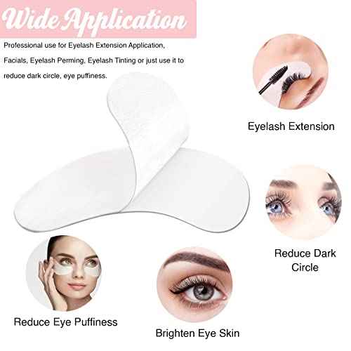 50 Pairs GreenLife 100% Naturel Eyelash Extension Under Eye Gel Pads patches kit Collagen with Aloe Vera Hydrogel Eye Patches set for Eyelash Extension Supplies Tools (50 150 300 Pairs)