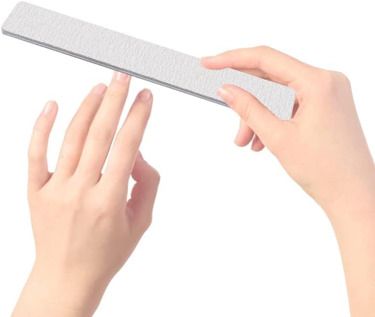 Skiennix Jumbo Nail File Set - 50 Professional Double-Sided Emery Boards for Manicure & Pedicure | 100/180 Grit