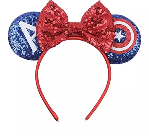 CLGIFT Super Hero Mickey Ears, Adult Mickey Ears, Women Mouse Ears, Minnie Ears, Super Hero Minnie Ears, Avengers Mickey Ears (Spider-man)