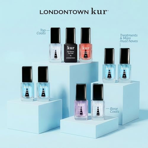 LONDONTOWN Get Strong Nail Hardener - Nail Strengthener Growth Treatment for Damaged Nails, Conditioning Nail Care for Long Healthy Nails, .40fl oz