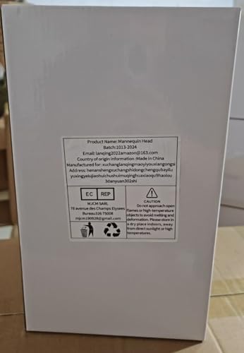 YYQXZG Male Mannequin Head Black Professional Mannequin Head PVC Mannequin Head Display for Glasses,Hat,Game Console,Wigs,Headphone (Matte black)