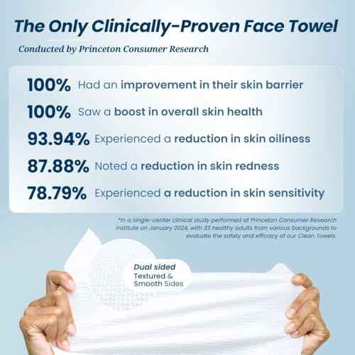 Clean Skin Club Clean Towels¢ç, 100% USDA Biobased Face Towel, Disposable Face Towelette, Eczema Association Accepted, Makeup Remover Dry Wipes, Ultra Soft, 1 Pack, 25 Ct