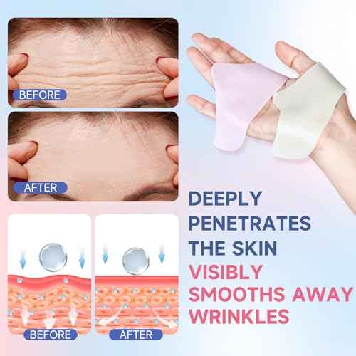 40PCS Forehead Wrinkle Patches, Forehead Face Masks, Anti Wrinkle Facial Patches with Hyaluronic Acid & Collagen, Overnight Forehead Patches for Wrinkles Smoothing