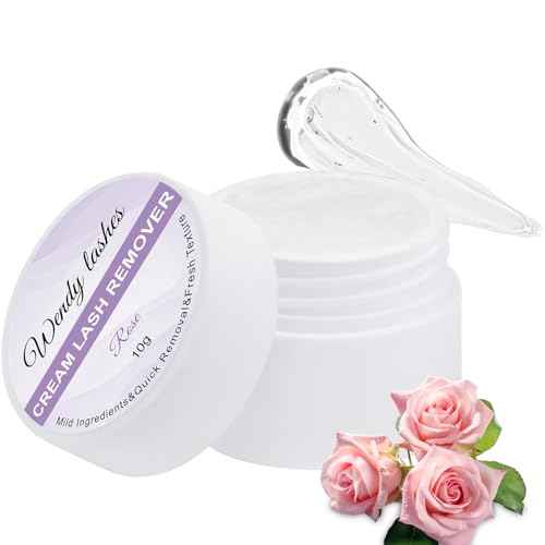 Wendy Lash Remover for Eyelash Extensions: Effectively Cluster Glue Remover Cream, Clear Rose