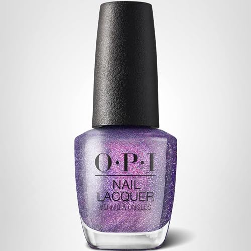 OPI Nail Lacquer Leonardo’s Model Color | Opaque Dark Purple Shimmer Chip Resistant Nail Polish | Muse of Milan Collection