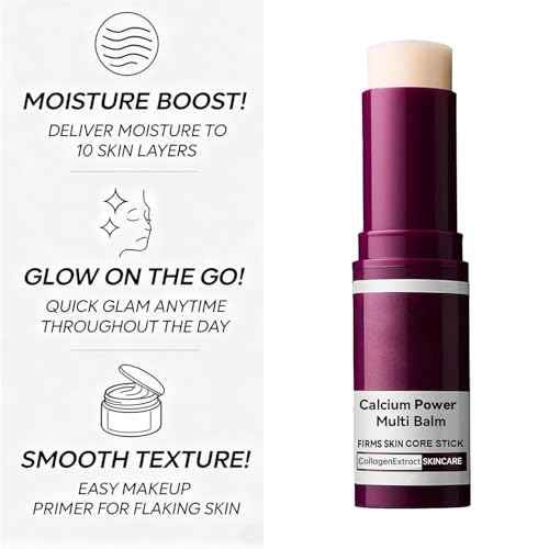 2PCS Calcium Multi Balm Stick, Anti-Wrinkle Collagen Balm for Firming, Lifting & Hydrating Skin, Reduces Sagging & Fine Lines on Eyes, Neck & Face, Reduces Sagging & Fine Lines
