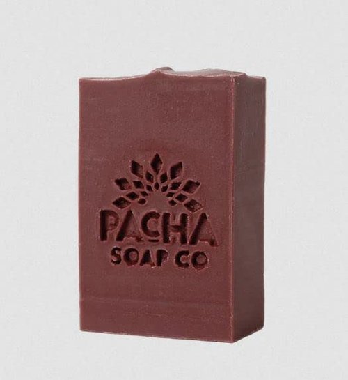 PACHA SOAP Spiced Pomegranate Bar Soap - Nourishing 4 Oz Bar for Luxurious Skin Care