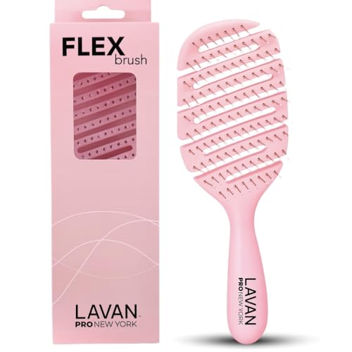 LAVANPRO New York Flex Detangling Hair Brush (BABY BLUE)