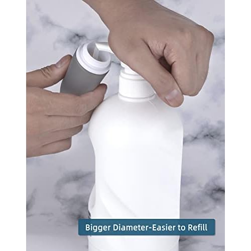 Silicone Travel Bottles for Toiletries TSA Approved Travel Size Containers Set 4 Pack Portable Leak Proof Refillable Cosmetic Squeeze Bottles Shampoo Hair Conditioner Body Lotion Bath Shower Gel