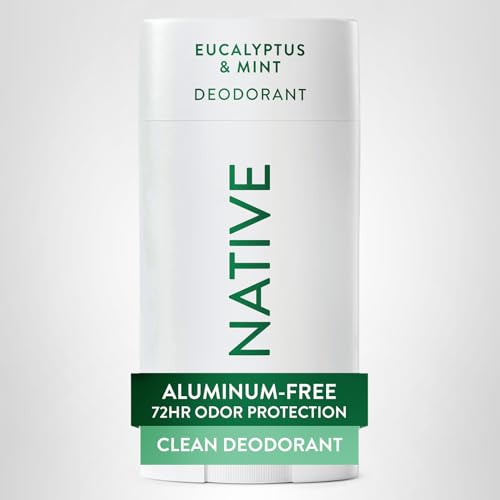 Native Deodorant Contains Naturally Derived Ingredients, 72 Hour Odor Control, Deodorant for Women and Men, Aluminum Free, Eucalyptus & Mint 2.65oz