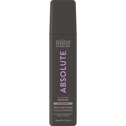 Minetan Self Tan Foam | 1 Hour Express Dark Tanning Mousse - Ultra Hydrating Glow, Vegan & Paraben Free, 6.7 Fl Oz