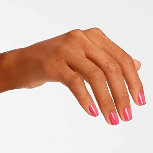 OPI Nail Lacquer Strawberry Margarita | Opaque Bright Pink Crème Chip Resistant Nail Polish | Fast Drying, Streak Free