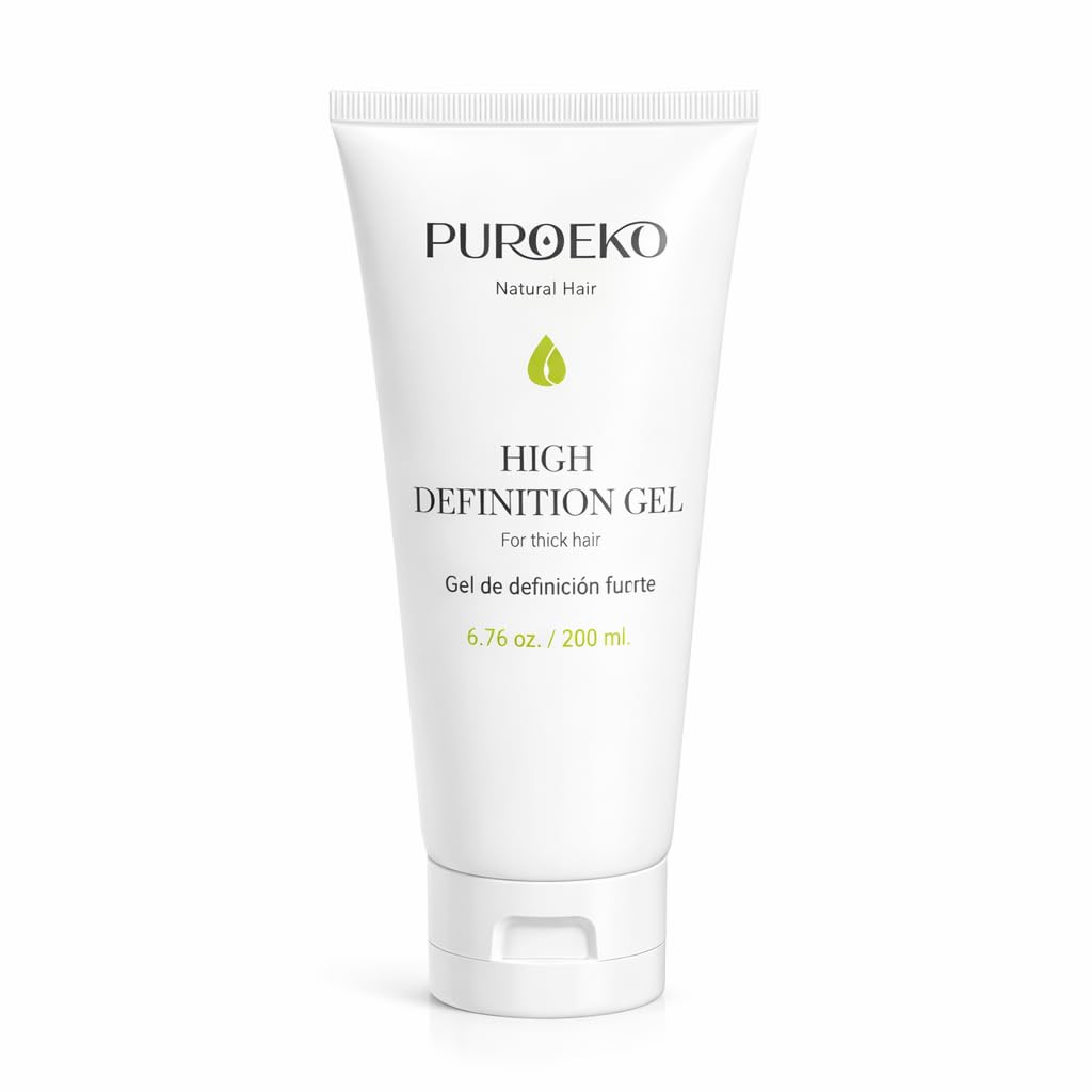 Skiennix High Definition Gel Curly Hair Gel - Strong Hold Curl Defining Gel for Frizz Control & Flexible Finish
