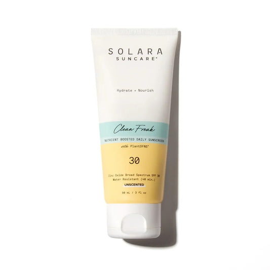 Solara Suncare SPF 30 Clean Freak Unscented Sunscreen - Broad Spectrum Protection