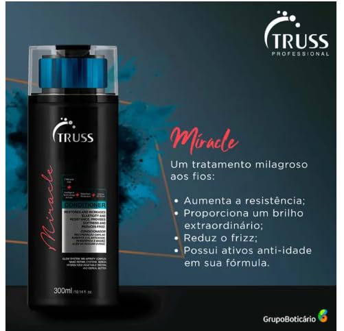 TRUSS Miracle Conditioner - Nourishing Formula for Soft, Manageable Hair | 300ml (10.14 fl. oz.)