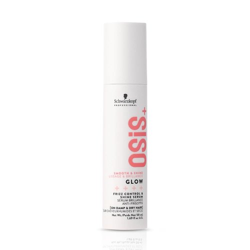 OSiS+ Glow Anti-Frizz Shine Serum - Lightweight Heat Protection & Frizz Control for All Hair Types" 

Rewritten Title:  
"OSiS+ Glow Anti-Frizz Shine Serum - Lightweight Frizz Control & Heat Protection for All Hair Types