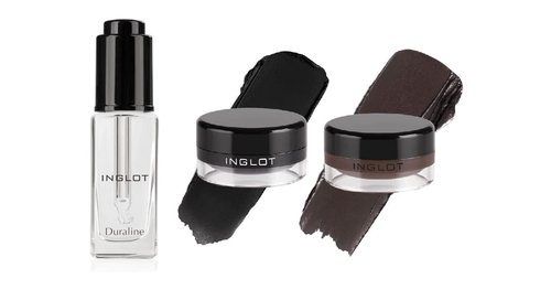 INGLOT Bundle - Duraline & AMC Eyeliner Gel 77 & 90 | High-Performance Makeup Set (3-Piece)