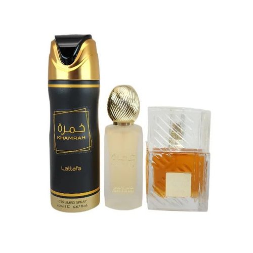 Lattafa Khamrah 3 Pcs Gift Set