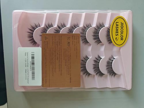 Cat Eye Lashes Light Short Eyelashes Natural Look Thin Band Winged Mink Lashes Short Small Strip Fake Lashes Pack 16mm Foxy False Eyelashes 76-ICON