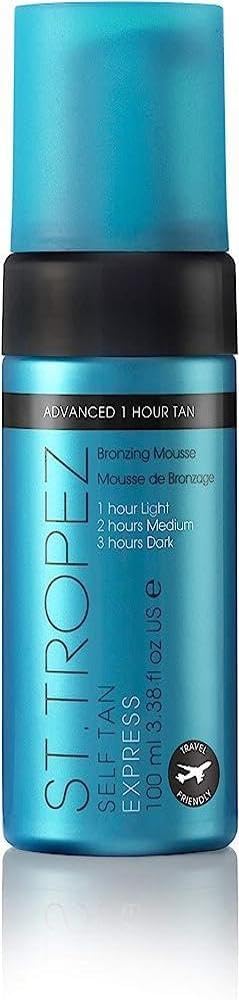 St.Tropez Self Tan Express Mousse - Fast Acting Fake Tan, Streak-Free Finish, Vegan, 3.4 Fl Oz