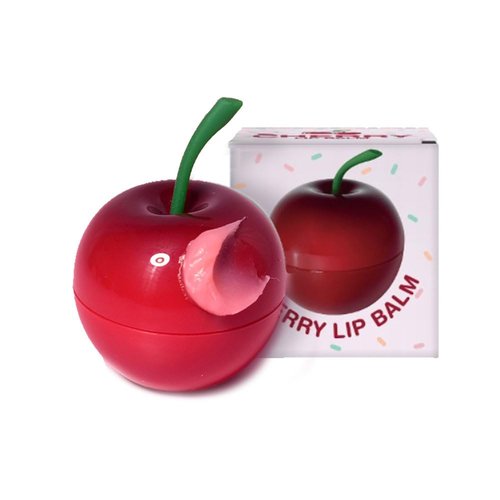 PRETTYSKIN Korean Vegan Lip Balm - Hydrating, Smooth Texture | 0.31oz (9g) Cherry Flavor