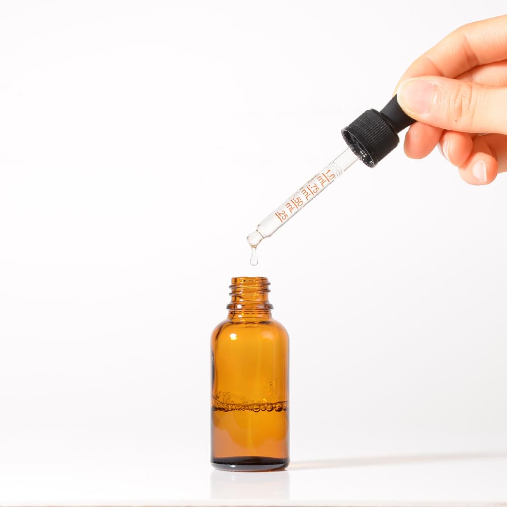 Stellacare 24 Pack, Glass Dropper Bottles 1oz for Oil with Small Funnel,Small Travel Containers Tincture Bottles with Dropper