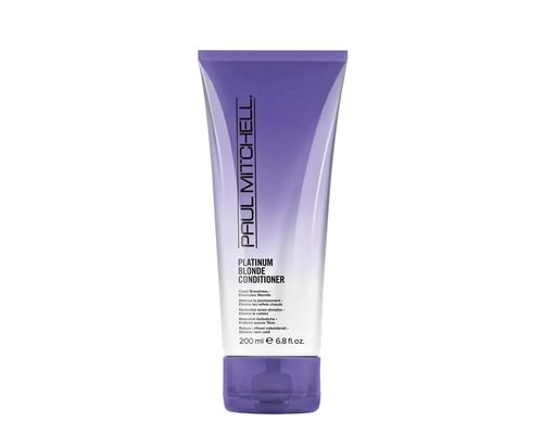 Paul Mitchell Platinum Blonde Violet Conditioner - Banish Brass & Brighten Light to Medium Blonde, Silver, Gray or White Hair