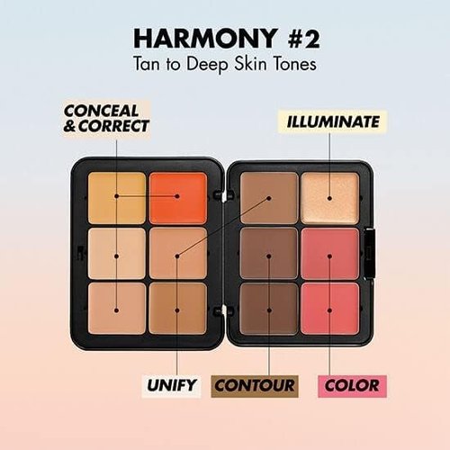 Make Up For Ever HD Skin All-In-One Palette - Harmony 2 | 0.9 oz Versatile Makeup Palette