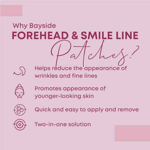 Forehead Wrinkle Patches and Smile Line Patches Set | Hyaluronic Acid Aloe Collagen Vitamin E | Overnight Treatment for Fine Lines Nasolabial Folds and Facial Wrinkles | Non-Invasive Skin-Friendly