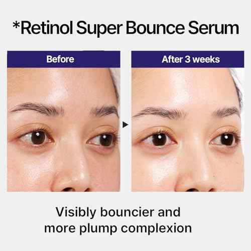 IOPE Retinol Super Bounce Serum | Korean Retinoid Eye Treatment for Anti-Aging, Beginner Friendly, Reduction in Fine Lines & Wrinkles, Firming and Rejuvenating, Daily Glow Routine, 1.01 Fl Oz.