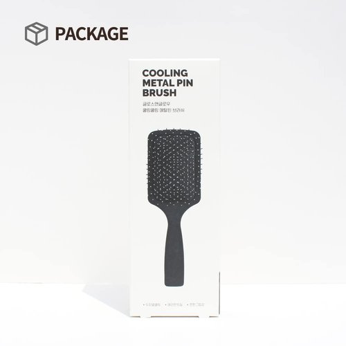 GLGL Premium Hair Brush - Metal Bristles with Cushion for Scalp Massage & Detangling | Ergonomic Handle, Gentle Tips