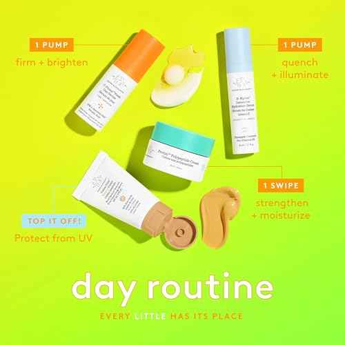 Drunk Elephant The Littles 7.0 Kit - 6 Travel-Friendly A.M. and P.M. Essentials - Clean Clinical Skincare - Cruelty-Free - Dermatologist-Tested - Free of Essential Oils, Silicones, and Fragrance
