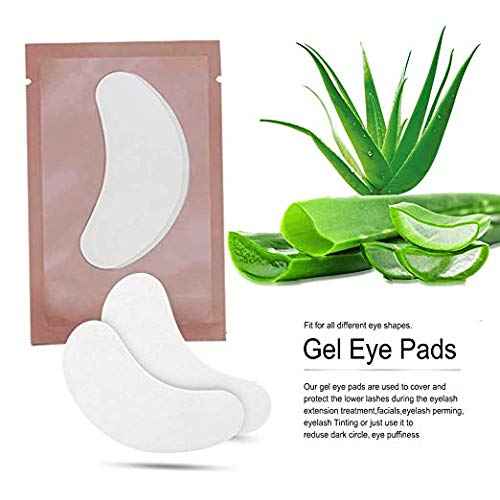 Ocim 100 Pairs Eye Gel Pads Lash Extensions, Lint Free Under Hydrogel Eye Patch for Eyelash Extension/Tinting