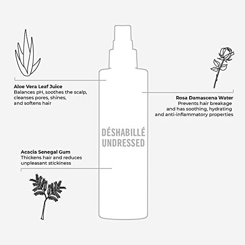 Hairstory Undressed - Texturizing Salt-Free Hairspray | Light, Long Lasting Hold for Dry Volume | Fine Beach Waves & UV Protection | Sea-Salt Alternative Hair Spray | Natural Ingredients, 8oz