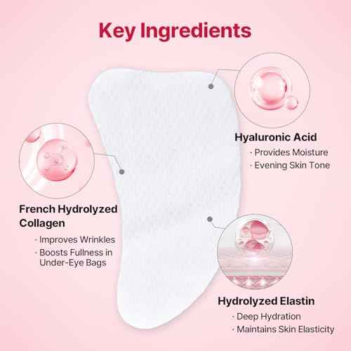 Wrinkle-fit Tangle Eye Patch - Under Eye Patches for Dark Circles and Puffy Eyes - Eye Bags Treatment for Women - Mega Collagen Gel Pads for Puffiness - Firming & Deep Hydrating - 4EA