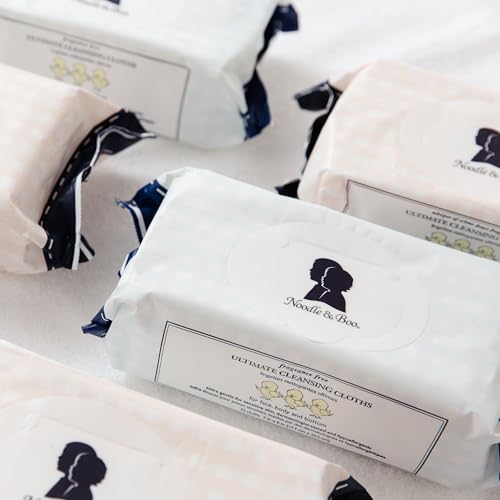 Noodle & Boo Ultimate Baby Body And Face Cleansing Cloths, Crème Douce 72 Count (Pack Of 1)