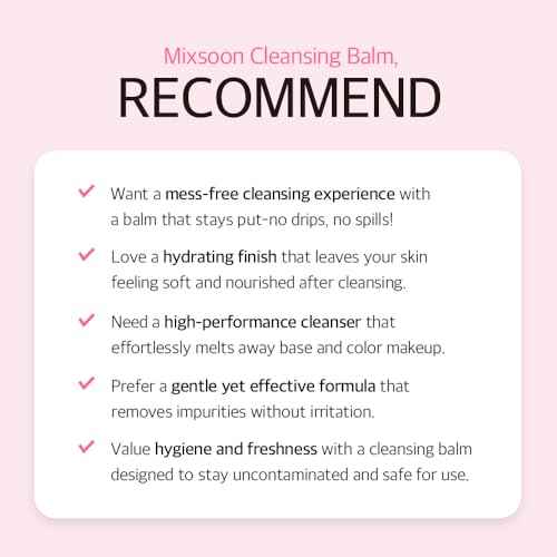 mixsoon Collagen Cleansing Balm Non-Greasy Soft Melting Lightweight Grinding Balm Hydrating Remover For Korean Glass Skin Care 1.69 Oz. / 50ml